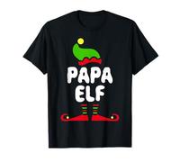 Papa Elf T-Shirt Matching Elf Papa Christmas Shirt T-Shirt
