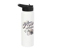 Papa Est. 2026, First Father’s Day, New Dad, Young Father Stainless Steel Insulated Water Bottle