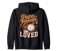 Papa Forever Loved Grandfather Cherished Zip Hoodie