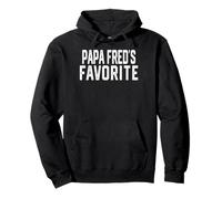 PAPA FRED’S Favorite Fathers Day Grandparent Grandchild Pullover Hoodie