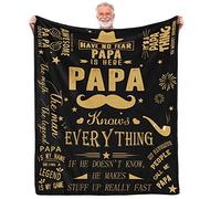 Papa Gifts,Gifts for Papa,Papa Gifts from Grandkids,Papa Christmas Birthday Gifts,Best Great Papa Gifts,Birthday Gifts for Papa,Dad,Father,Daddy,Papa Gifts Ideas,Soft Papa Throw Blanket 60"x50"