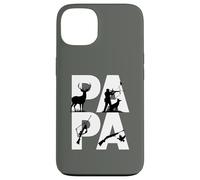Papa Hunting Silhouette Dad Deer Duck Hunter Crossbow Rifle Case for iPhone 13