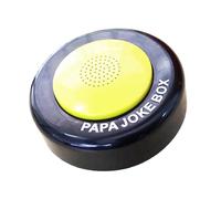 Papa Joke Box, Novelty Talking Button Gags & Practical Joke Toys, Talking Button with 50 Hilarious Dad Jokes, Fun Silly Joke Gag Toy for Men Novelty