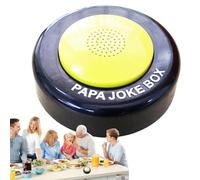 Papa Joke Button - Funny Dad Jokes Sound Box, Interactive Joke Speaker | Dad Jokes Generator Button, Reusable Dad Jokes Machine With 50 Hilarious Dad Jokes, Interactive Joke Device For Fathers Day