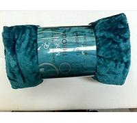 Papa Jones Ltd Luxury Faux Fake Fur Mink Throw Sofa Bed Blanket, Fluffy Reversible Blankets, Lightweight And Breathable, 3 Sizes (Medium/Large/XL) Double (150 x 200 cm), Teal