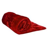 Papa Jones Ltd Soft Warm Faux Fur Throw Sofa Bed Blanket, Fluffy Reversible Blankets, Pure Polyester Lightweight And Breathable Microfiber For Bed Couch Sofa (X-Large (200cm x 240cm), Red)