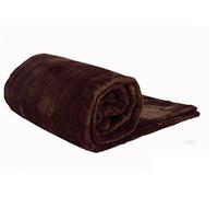 Papa Jones Ltd Soft Warm Faux Fur Throw Sofa Bed Blanket, Fluffy Reversible Blankets, Pure Polyester Lightweight And Breathable Microfiber For Bed Couch Sofa (Medium (127cm x 152cm), Choco)