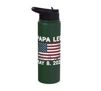 Papa Leo US God Bless Pope Leo American Pope Stainless Steel Insulated Water Bottle