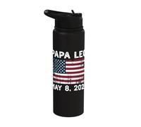 Papa Leo US God Bless Pope Leo American Pope Stainless Steel Insulated Water Bottle