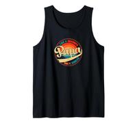 Papa Like A Grandpa Only Cooler Funny Tank Top