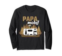 Papa Motorhome Camper Van Saying Men Long Sleeve T-Shirt