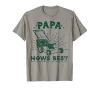 Papa Mows Best Retro Riding Mower For The Patriotic Dad T-Shirt