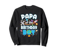 Papa Of The Birthday Boy Astronaut Family Space Planets Sweatshirt