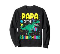 Papa Of The Birthday Party Outfit Dinosaur Squad Grandma Sweatshirt