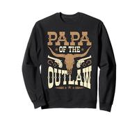 Papa of the Outlaw Western Rodeo Country Cowboy Life Sweatshirt