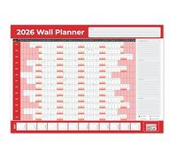 Papa Prints 2026 A2 Wall Planner Organising Full Year Calendar for Home, Office UK Holidays & Shaded Weekends Included