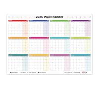 Papa Prints A1 Wall Planner 2026 UK Large Year Planner Calendar 12 month Year Wall Organiser Folded Yearly Wall Calendar for Office, University, Teachers, Students, and Home Use