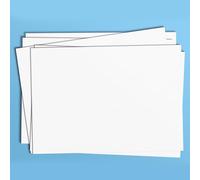 Papa Prints Pack of 25 Thick White Card A3 Blank Cards 300 gsm Plain White Cards for Schools, Business, Home, Multi Purpose cards