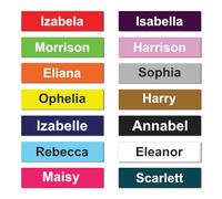 Papa Prints Pack of 40 Name Labels for Pencils Personalised Name Stickers for Kids Personalised Stickers Labels for School Name Stickers (45 x 11 mm) Waterproof Name Stickers for Water Bottles
