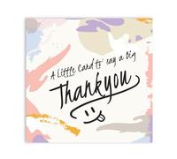 Papa Prints Thank You Cards for Teachers (145 x 150 mm) Thank You Cards Single with Envelope Thank You Card for Work Colleagues
