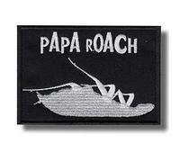 Papa Roach Embroidered Iron On Patch - 1 Piece Modern Floral Design