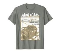 Papa Roach - Official Merchandise - Infest Photo T-Shirt, Men, Olive Heather, Medium