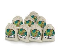 Papa Saur Dinosaur 8 Pcs Drawstring Pouches Cute Jewelry Pouches Sachet Bag Gifts Bags for Party Home Supplies