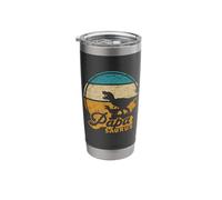 Papa Saurus T-Rex Daddy Dino Family Dinosaur Papasaurus Stainless Steel Insulated Tumbler
