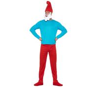Papa Smurf costume, large adult size