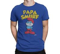 PAPA Smurf Crackle Men T-Shirt - Gift for Father`s Day, Birthday Size S - 5XL Sapphire