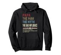 Papa The Man The Myth The Bad Influence Fathers Day Men Gift Pullover Hoodie