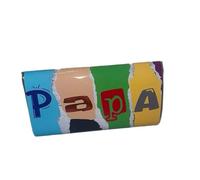 Papa themed - novelty chocolate bar. Fathers Day, Secret Santa, Christmas, Easter and Birthdays. Gift for him or her. (Size One, Mint Chocolate)