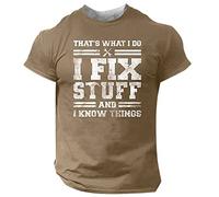 Papa Tops Men's Vintage Gym T-Shirts - Crew Neck, Short Sleeve, Oversize Custom Tops for Men