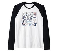 Papa You're The Best Dad Mode On Father Raglan Baseball Tee