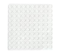 PAPABA Cabinet Door Bumpers Mini Transparent Soft Silicone Round Cabinet Door Bumper Pads Shockproof Damping White