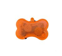 PAPABA Dog Collar Pendant Plastic LED Light Luminous Flash Jewelry Pet Orange