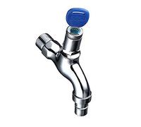 PAPABA Lockable Outdoor Garden Public Place 1/2inch Faucet Metal Water Tap with Silver