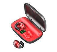 PAPABA Wireless Earphone Stable Transmission Bluetooth-compatible5.0 Not In-ear Sports Earbud Automatic Connection Long Endurance Red