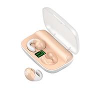 PAPABA Wireless Earphone Stable Transmission Bluetooth-compatible5.0 Not In-ear Sports Earbud Automatic Connection Long Endurance Beige