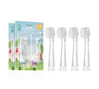 Papablic Replacement Toothbrush Heads - 4 Count | Compatible with Papablic BabyHandy & Toddler Sonic Electric Toothbrushes (18-36 Months)