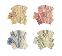 PAPAcroscoma 240 Sheets Vintage Textured AScrapbook Paper Assorted 8cm*13cm