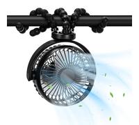PaPaFboy Baby Pram Stroller Fan 20H Buggy Cooling Clip On Fan, Portable Personal Fans for Pram Accessories Baby Cot Wagon Stroller Pushchairs Crib Bed Treadmill,Travel Holiday Essentials