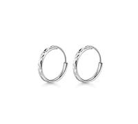 PAPAGENA 925 Sterling Silver Hoop Earrings for Women Girls Large Hoop Earrings Starburst-cut Hoop Earrings Hypoallergenic Earrings 20 30 40 50 60 mm