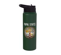 Papal States Heraldry Medieval Papacy Roman Catholic Stainless Steel Insulated Water Bottle