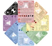 PapaLegba 7+1 Authentic Chakra Cards Includes 1Hidden Chakra Advanced Phase Cheat Sheet Cards Set for Helps Healing and Balance Your Energy - 5.2" x 7.2" Locally Designed 2-Sided Waterproof Card