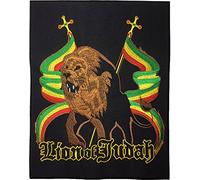 Papapatch Lion Rasta Flag Africa Reggae Jacket Vest Costume Embroidered Large Sew on Iron on Patch