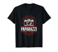 Paparazzi - Retro Camera Photography Art T-Shirt