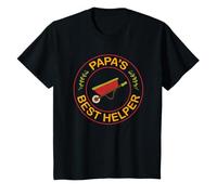 Papa's Best Helper With Wheelbarrow For A Girl or Boy T-Shirt