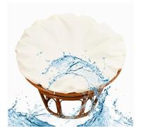 Papasan Chair Cushion Covers Only, Removable Zippered Papasan Cushion Cover,Papasan Cushion Cover，Water-Resistant Papasan Chair Cushion(Size:Diameter 120cm (47.2 inches),Color:Beige)
