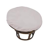 Papasan Chair Cushion Covers,Overstuffed Cushion Covers Only, Outdoor Indoor Cushion Waterproof Cover,Skin-Friendly Soft Fabric Egg Chair Cushion Covers,Ties and Premium Zipper,light gray,110*110CM